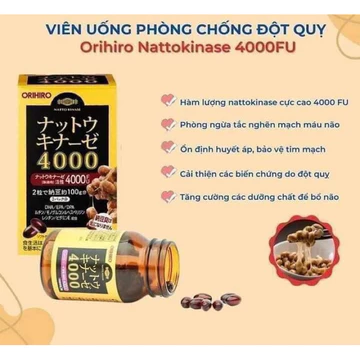 Viên Uống Chống Đột Quỵ NATTO 4000FU ORIHIRO 60v