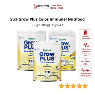 Sữa Bột Nutifood Sweden GrowPLUS+ Sữa Non Immunel trên 2 tuổi lon 800 g