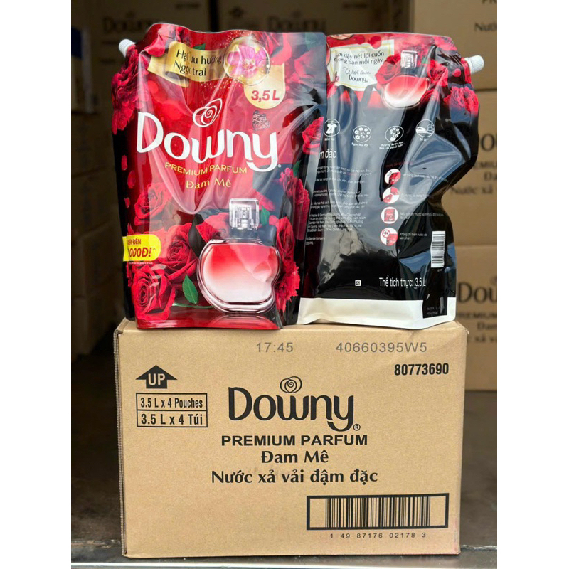 Nước Xả Vải DOWNY túi 3.5L Nước Hoa Thiên Nhiên | Nước Xả DOWNY 3.5L Tinh Dầu Từ Thiên Nhiên