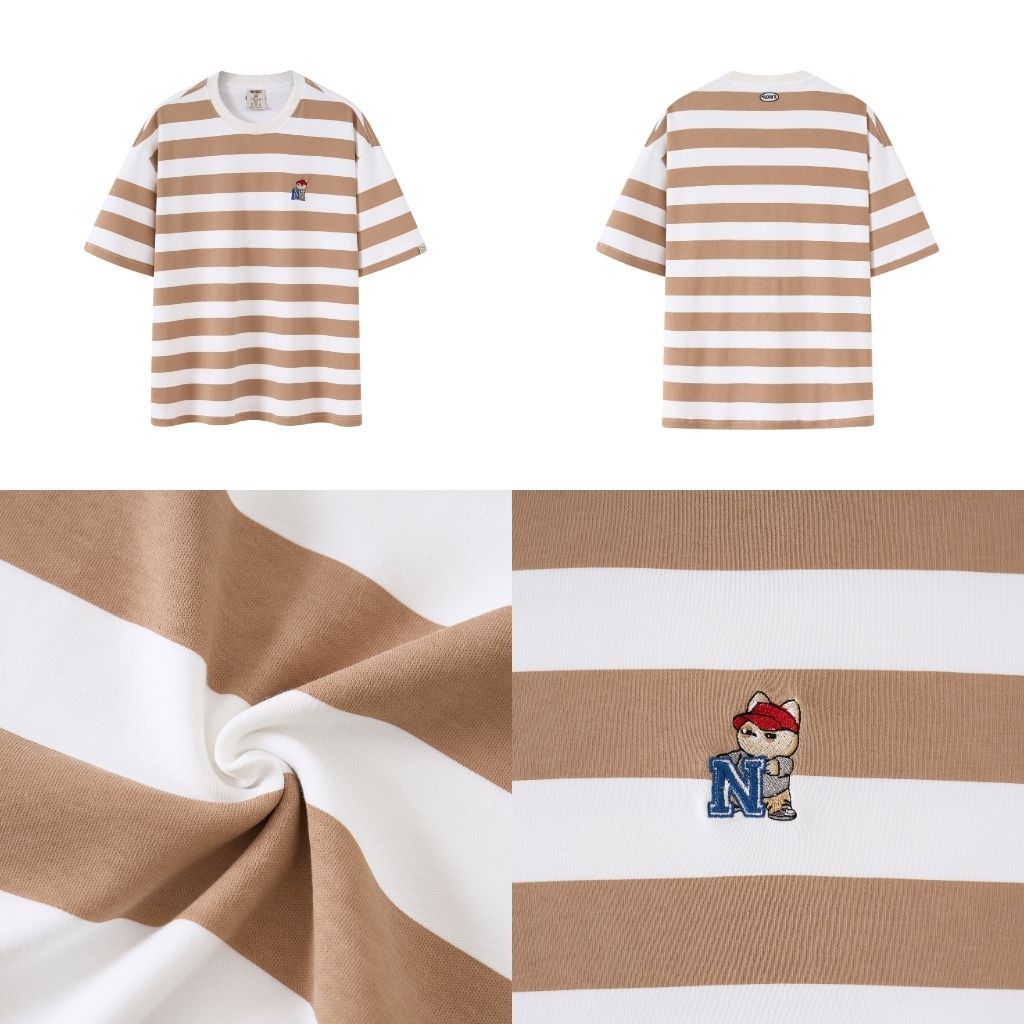 Ảnh Áo thun Form rộng NOAM Juicy N 100% Cotton 280GSM - Màu Xanh/ Tím/ Nâu 4