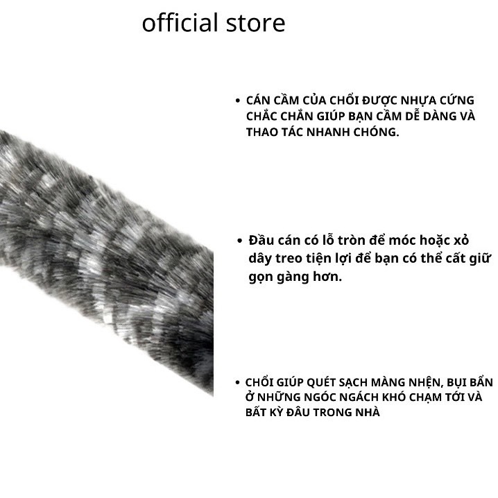 Chổi quét bụi lông dài - chổi quét ô tô, quét bàn ghế