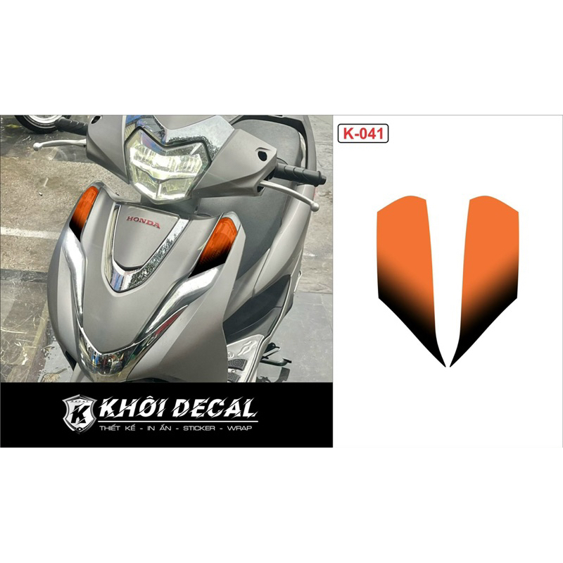 Decal dán đèn xi nhan Lead 2017-2024 (Phần trên )