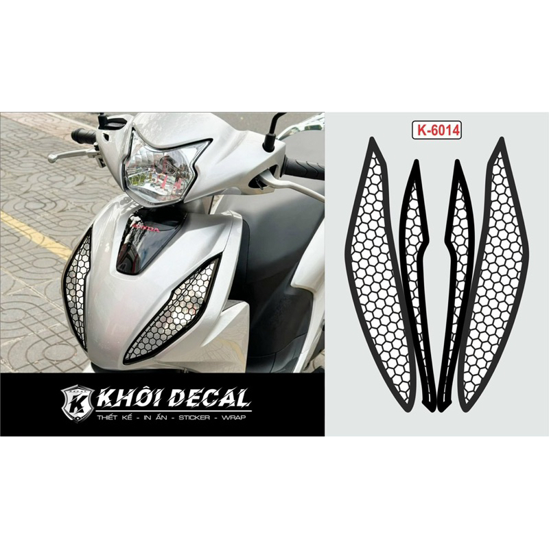 Decal dán đèn Vision 2021-2025 siêu đẹp