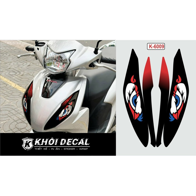 Decal dán đèn Vision 2021-2025 siêu đẹp