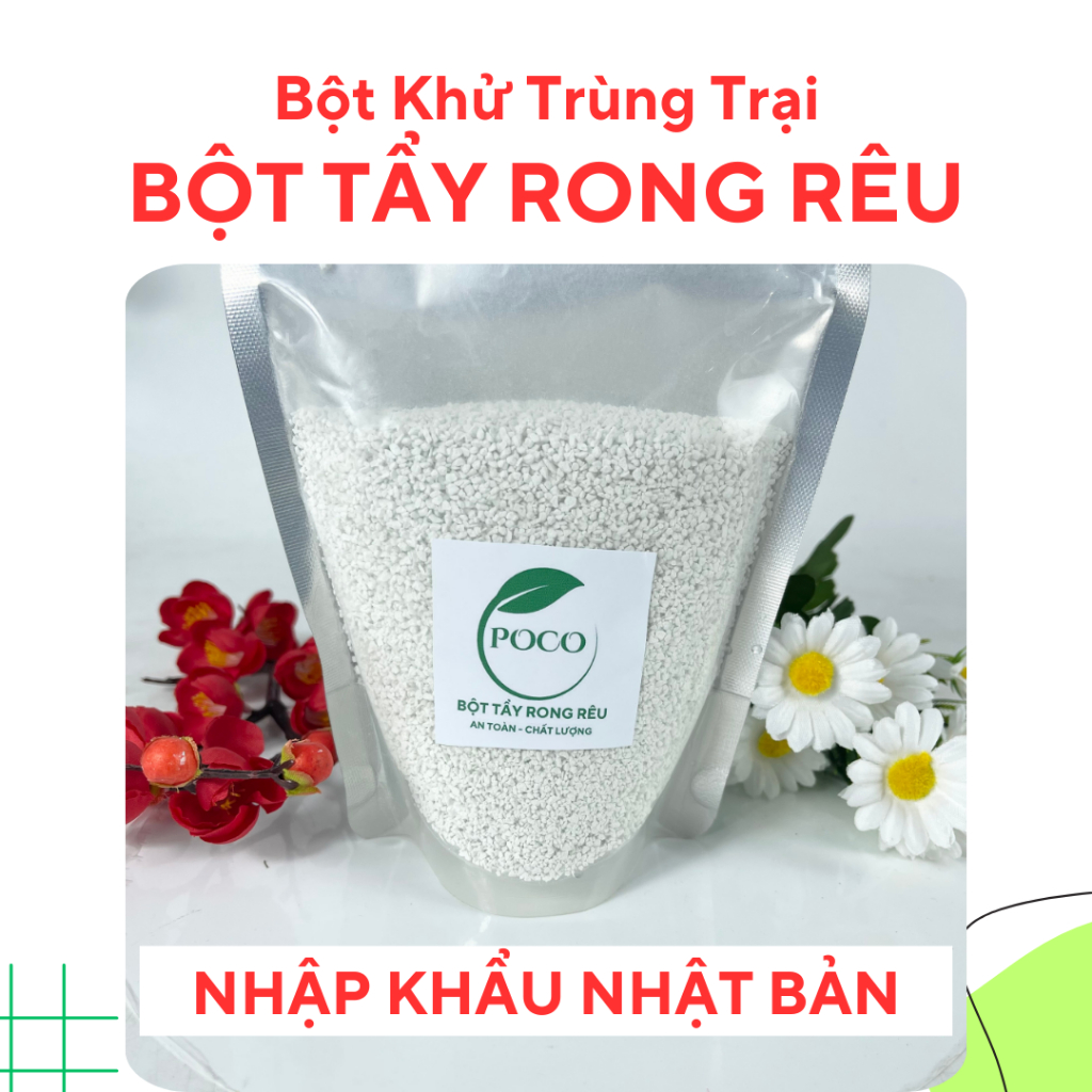 Bột Tẩy Rong Rêu (500g/Bịch) Trên Nền Sân Xi Măng, Hoàn Tiền 100% Nếu ...
