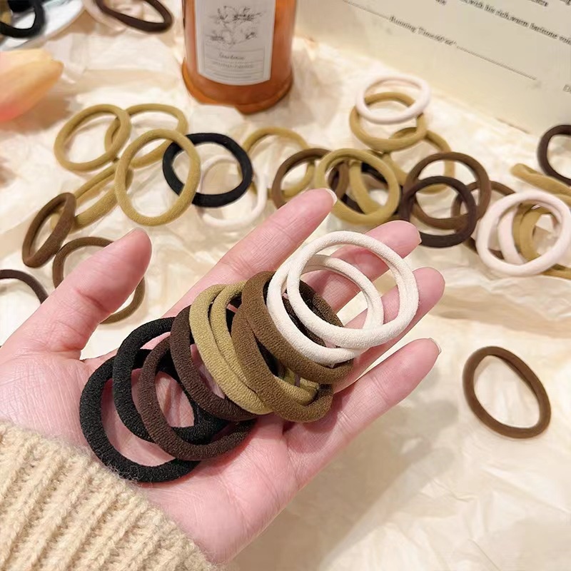 thun cột tóc co giãn đủ màu cho bạn gái chun cột tóc nữ
