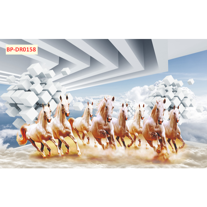 aTranh Dán tường 3d trang trí phòng. Mã Đáo Thành Công....