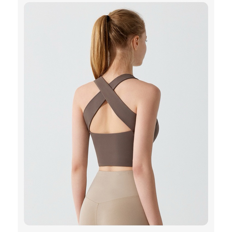 Set tập thể thao Pilates dáng dài, lưng đan chéo màu Pastel cao cấp, chất liệu vải Nuls siêu nhẹ, co giãn tốt nhanh khô