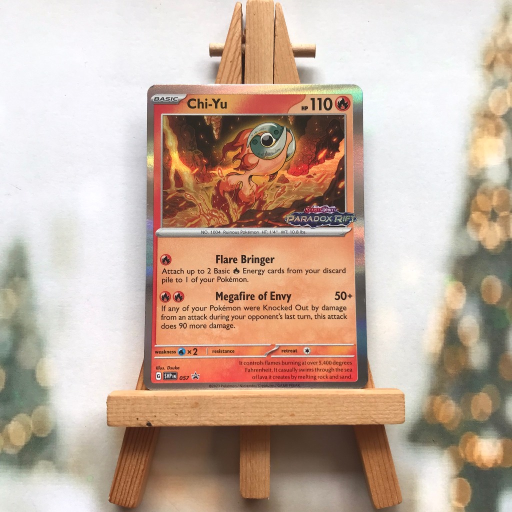 Thẻ hình Pokemon Chi-Yu SVP057 - Lá bài lẻ Scarlet & Violet: Paradox ...