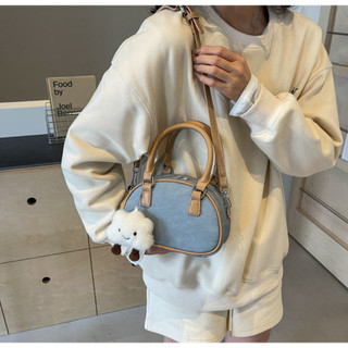 Túi đeo chéo nữ thời trang túi đeo vai xách tay kèm charme mây dễ thương LIISTORE K216
