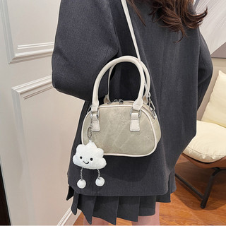 Túi đeo chéo nữ thời trang túi đeo vai xách tay kèm charme mây dễ thương LIISTORE K216