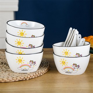 Chén sứ/bát sứ ăn cơm UNICORN - DƯ DƯ (không hộp)