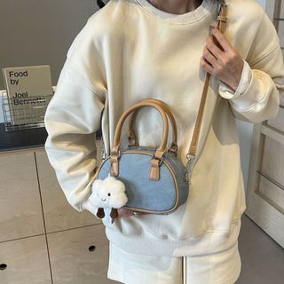 Túi đeo chéo nữ thời trang túi đeo vai xách tay kèm charme mây dễ thương LIISTORE K216