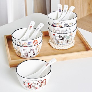 Chén sứ Mèo Bắc Âu DƯ DƯ - 4.5inch