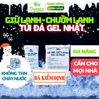 Đá gel giữ lạnh chườm lạnh OGANICO - Đá khô giữ lạnh thực phẩm, giữ nhiệt lạnh, trữ sữa mẹ, làm mát áo điều hòa