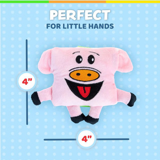 Đồ Chơi Khám Phá Kỹ Năng - Vận Động Tinh Montessori Cho Bé - Buckle Toys Mini 'Biggy' Pig