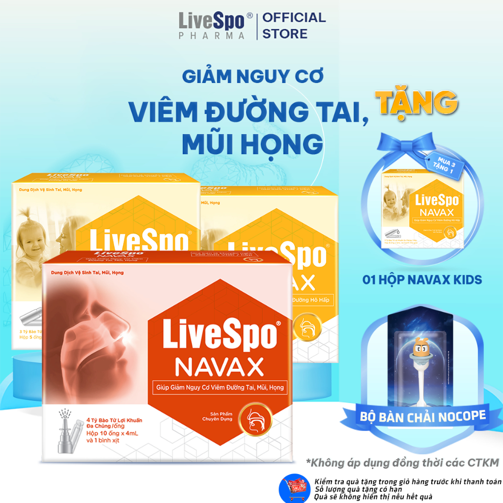 Ảnh Combo 1 LiveSpo Navax chuyên dụng và 2 LiveSpo Navax Kids + Tặng 1 Navax Kids [Mua 3 tặng 1] 1