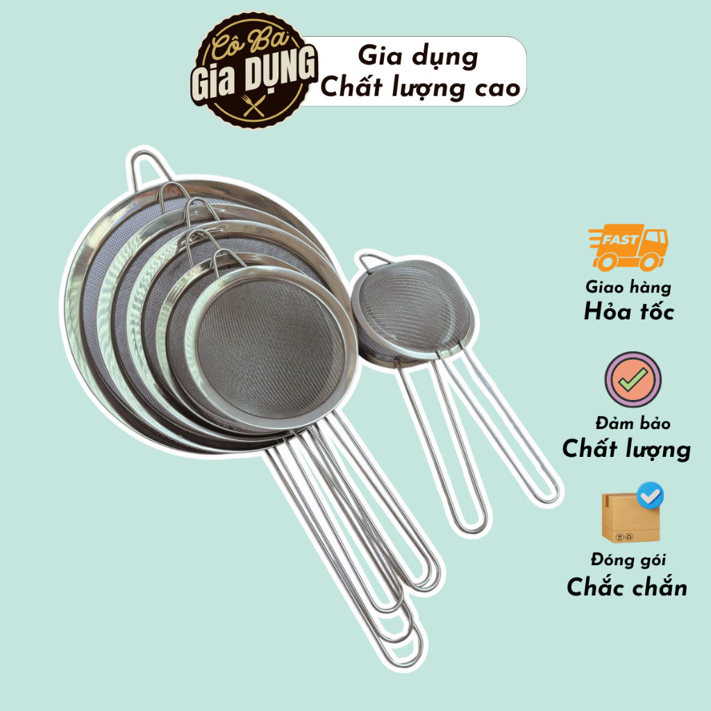 Ray lọc inox cán dài nhiều kích cỡ | Shopee Việt Nam