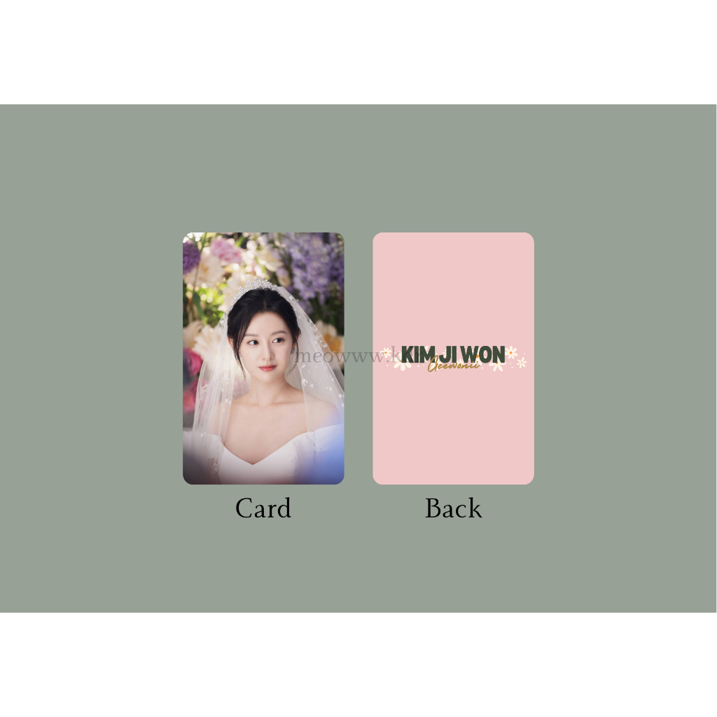 set card bo góc diễn viên Kim Ji Won ( Nữ hoàng nước mắt, Hậu duệ Mặt Trời, Nhật ký tự do của tôi, Những Người Thừa Kế,)