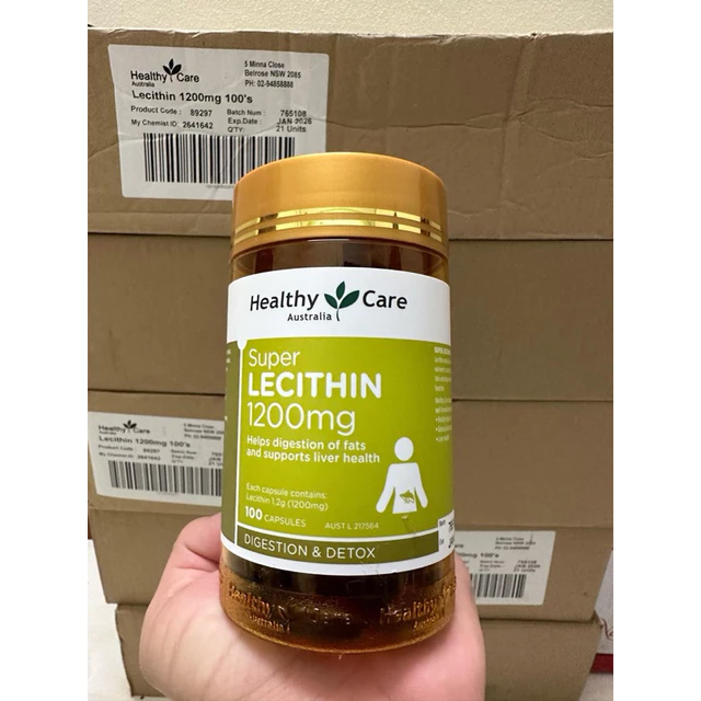 Mầm Đậu Nành Healthy Care Super Lecithin 1200mg viên uống đẹp da, cân bằng nội tiết tố, 100 viên