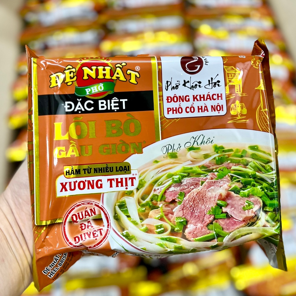 [MỚI] Phở ăn liền Đệ Nhất đặc biệt vị lõi bò gầu giòn gói 67g