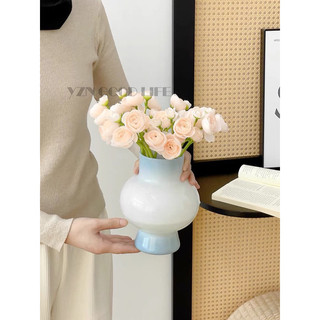 Bình thủy tinh đèn lồng tối giản Bình hoa đầy màu sắc Trang trí máy tính để bàn Bình trang trí phòng khách