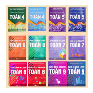 Sách - Củng cố và Ôn luyện Toán lớp 4 - 5 - 6 - 7 - 8 - 9