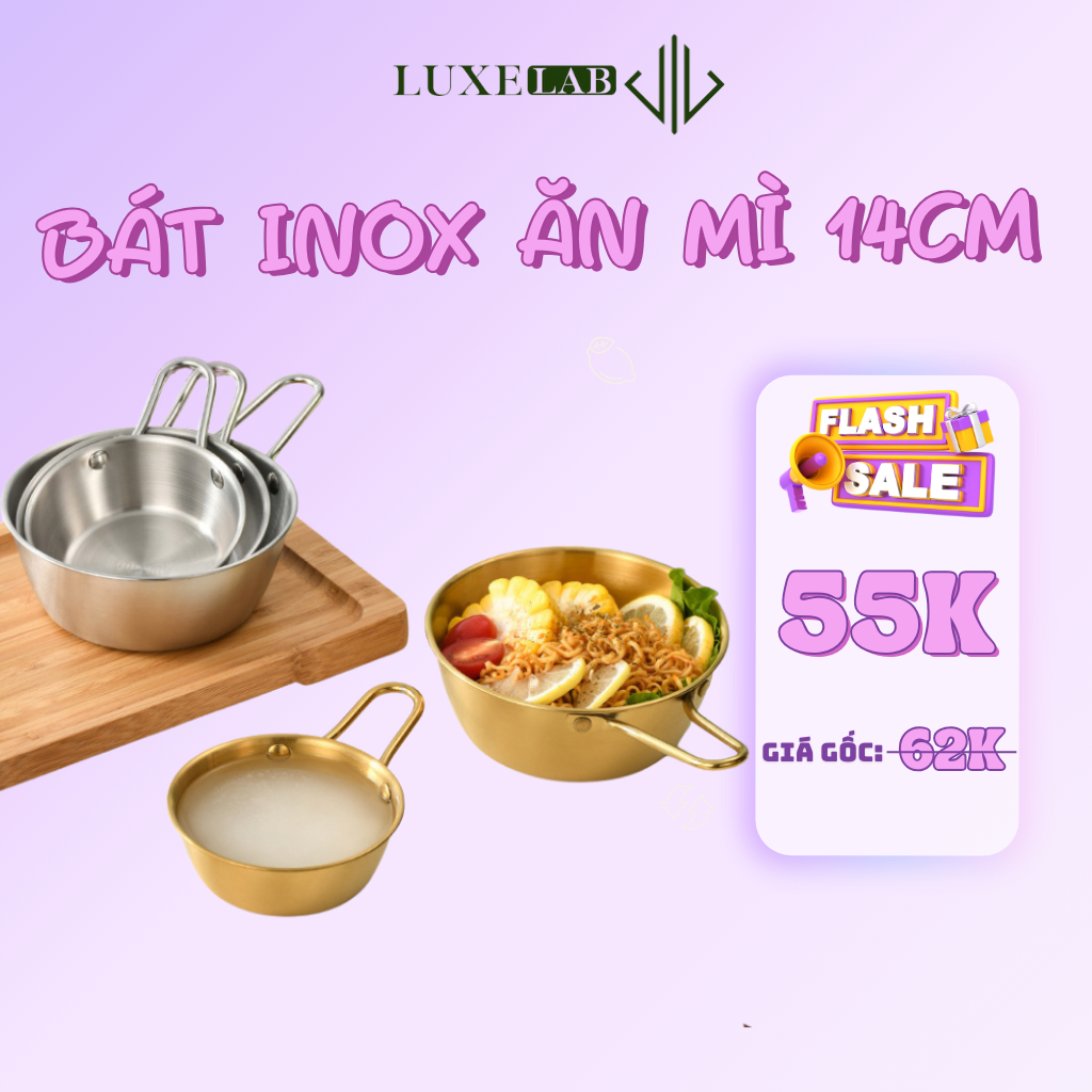 Bát Inox Ăn Mì - Chén Uống Rượu Có Tay Cầm Phong Cách Hàn Quốc 14cm ...