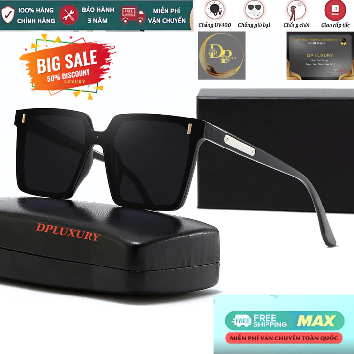 Kính Mát Unisex K50 Cao Cấp Chống Nắng ,Chống Uv400 Bảo Vệ Mắt. Không Viền, Gọng Titan,Full Book.