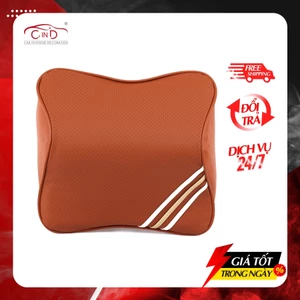 Gối Tựa Đầu Cao Su Non Bọc Da CIND QF002 Màu Nâu