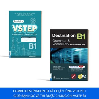 Sách - Combo Luyện thi chứng chỉ Tiếng Anh trình độ B1,B2 - Destination B1,B2 + VSTEP B1,B2