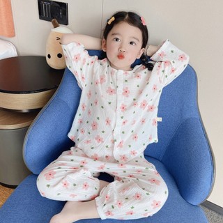 [MỚI 2024] Bộ PIJAMA, Bộ Đồ Ngủ Dài Tay Bemohome Vải Xô Muslin Mềm Mịn, Thoáng Mát Đáng Yêu Cho Bé Trai Bé Gái