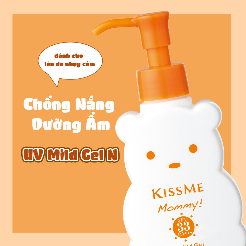 Kem Chống Nắng Dành Cho Trẻ Em Từ 06 Tháng Và Người Có Làn Da Nhạy Cảm Kissme Mommy (Chai 50g)