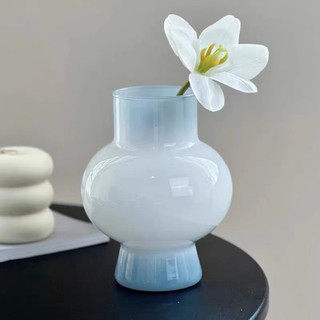 Bình thủy tinh đèn lồng tối giản Bình hoa đầy màu sắc Trang trí máy tính để bàn Bình trang trí phòng khách