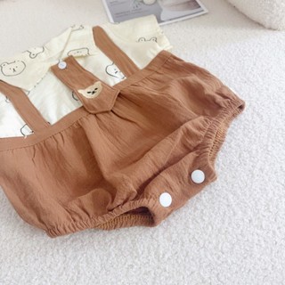 Body công tử gấu bé trai kèm cà vạt mặc đầy tháng, thôi nôi 3-9kg. Bộ đồ liền thân sơ sinh Dino Kids