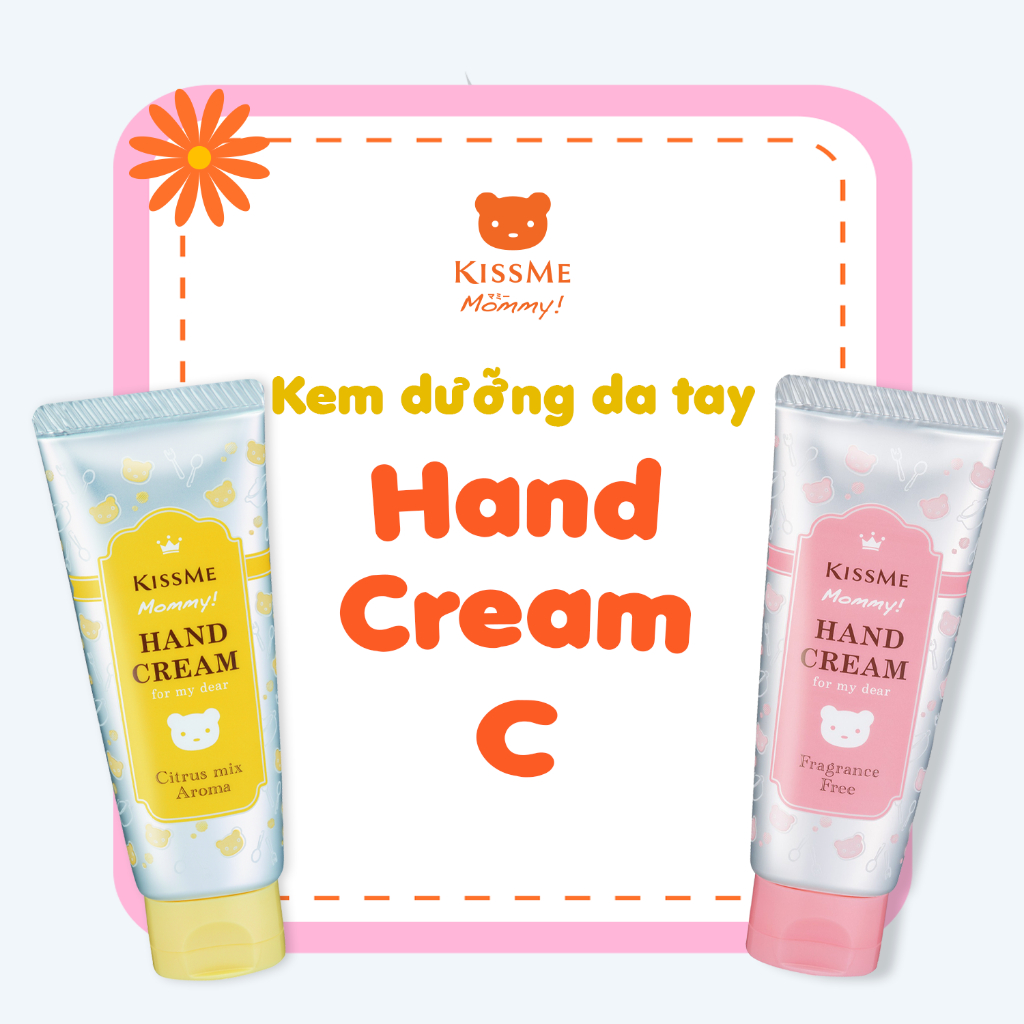 Kissme Mommy Kem Dưỡng Da Tay Cho Bé Từ 06 Tháng Tuổi Và Làn Da Tay Nhạy Cảm ( 60g)