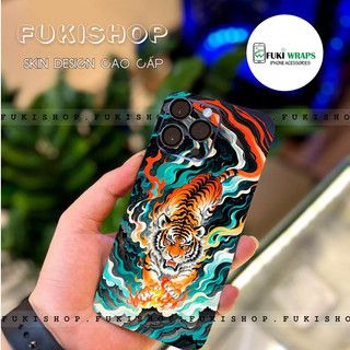 Tấm dán Skin Mặt sau Hổ MS07 Dành cho 15promax , 14promax , 13promax , 12promax , 11promax - FukiShop
