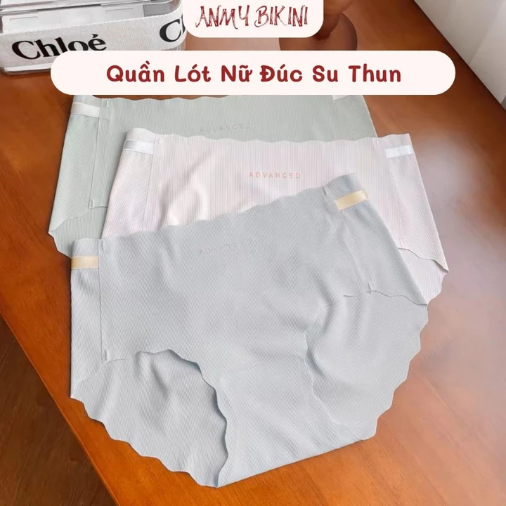 Quần Lót Nữ Đúc Su Thun Lạnh, Set 5 Quần Lót Su Không Đường May Thoáng Mát Mềm Mại Kháng Khuẩn 1404