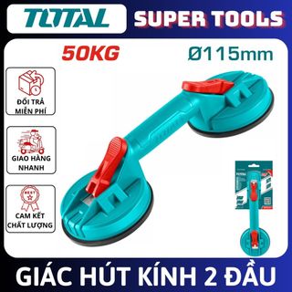 ĐỒ NGHỀ TOTAL Giác hút kính hai đầu 50kg TSP02501<HÀNG CHÍNH HÃNG>