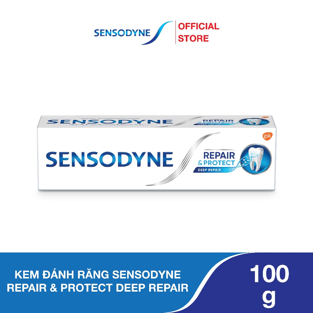 Ảnh Bộ 3 Kem đánh răng SENSODYNE Repair & Protect Deep Repair 100g giúp phục hồi sâu, bảo vệ răng 2