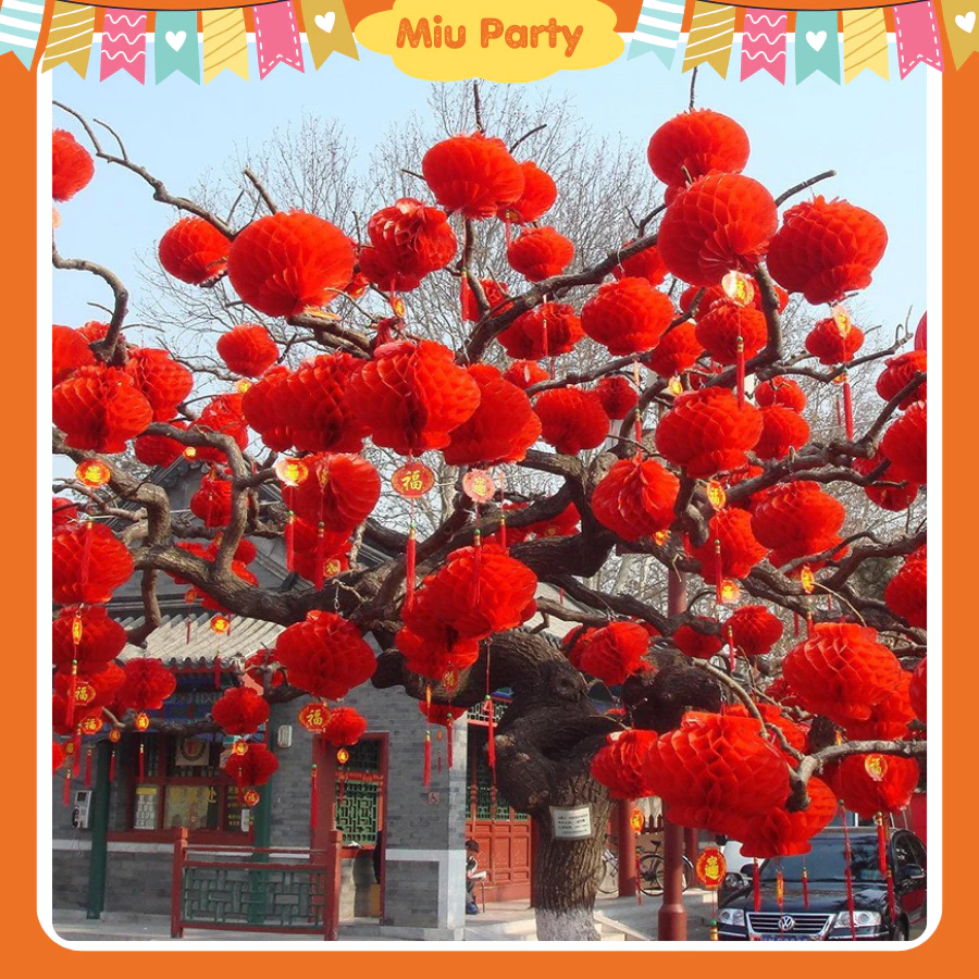 Lồng Đèn Giấy Đỏ