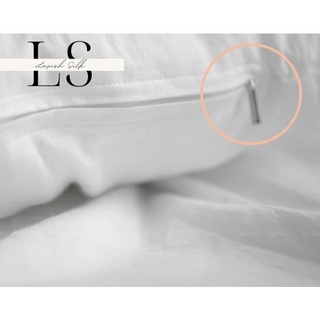 (Deal Hời) Combo Ruốt Gối Nằm Hơi 100% Sợi Polyester  + Vỏ Gối Lụa Lavish Silk Mềm Mịn Mát Lạnh