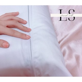 (Deal Hời) Combo Ruốt Gối Nằm Hơi 100% Sợi Polyester  + Vỏ Gối Lụa Lavish Silk Mềm Mịn Mát Lạnh
