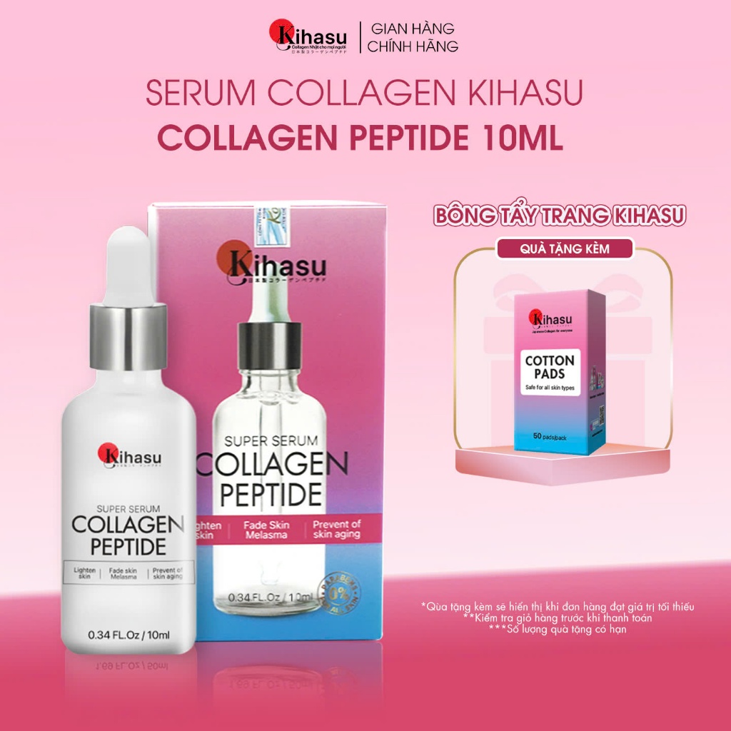 Ảnh Serum Sáng da với serum collagen tươi KIHASU cao cấp từ Nhật Bản: chuyên sâu về da, chống lão hoá da, tăng đàn hồi da 1