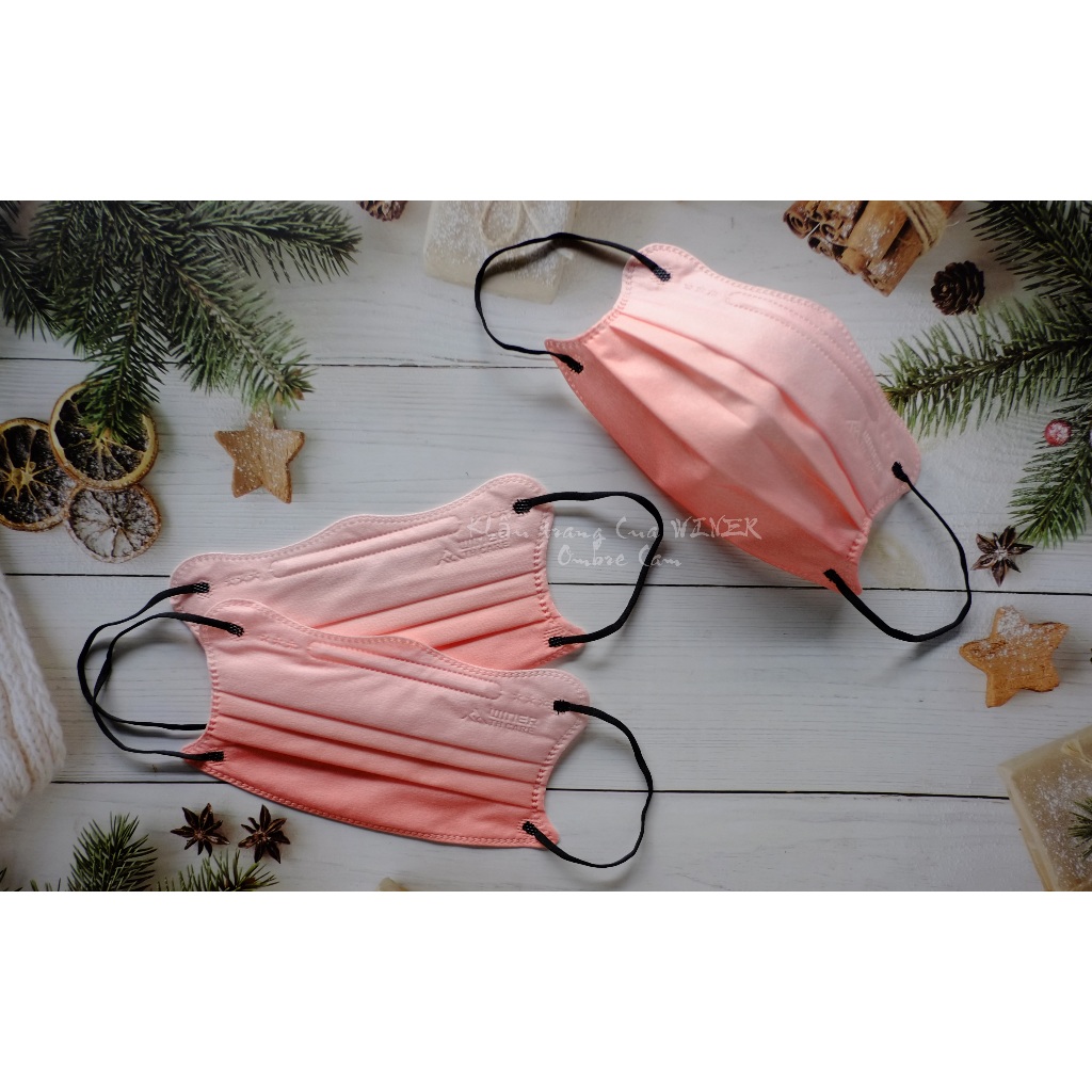 [10 CÁI] Khẩu trang WINER CUA OMBRE Đa sắc, 4 lớp, mix đồ thoải mái.