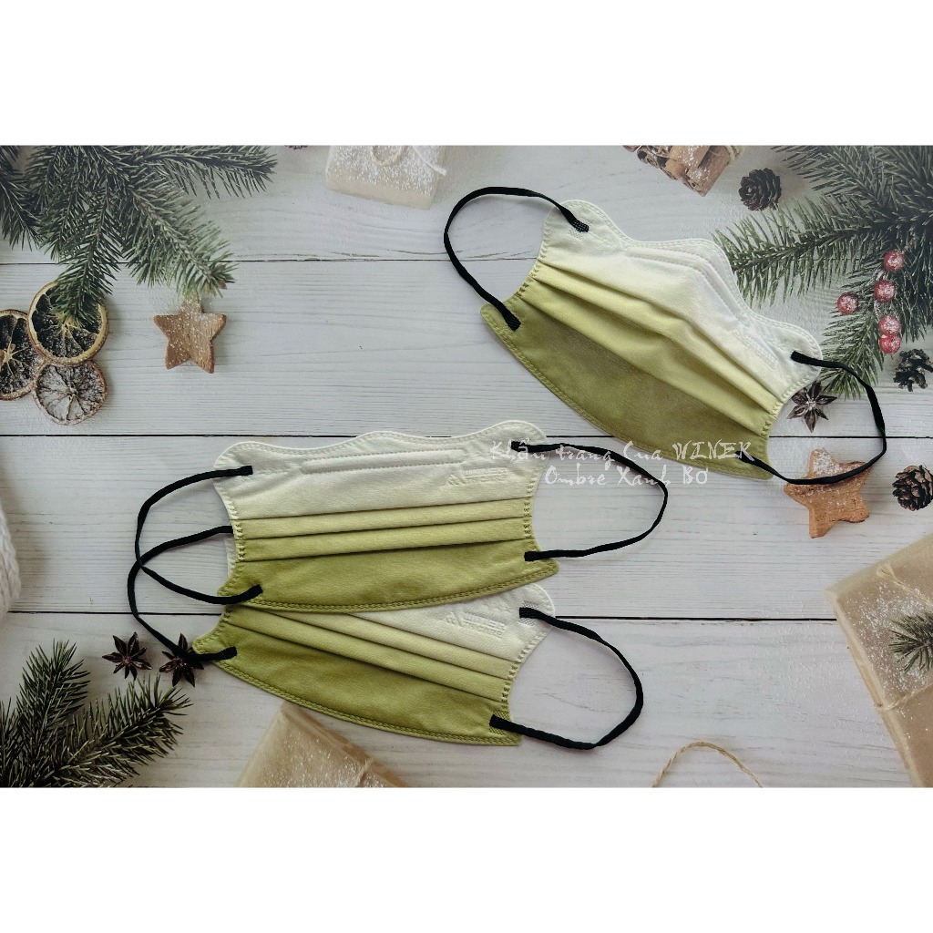 [10 CÁI] Khẩu trang WINER CUA OMBRE Đa sắc, 4 lớp, mix đồ thoải mái.