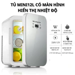 Tủ lạnh đựng mỹ phẩm mini 20L và 12L bảo quản mỹ phẩm, nước uống - Tủ lạnh để ô tô, phòng ngủ — ảnh 3