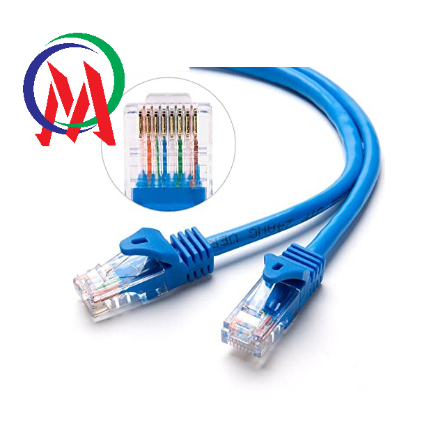 Dây mạng bâm sẵn 2 đầu Cable lan zin UTP đúc sẵn hai đầu, cáp UTP Cat 5E LXF 10/100 Mbp