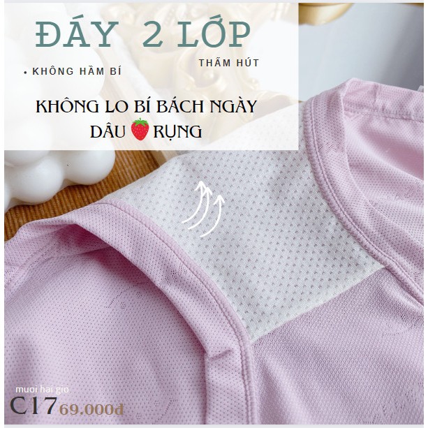 Quần lót nữ cotton mịn, siêu mát, co dãn dễ chịu, dễ phối đồ không lộ viền C17 | THỜI TRANG 12H