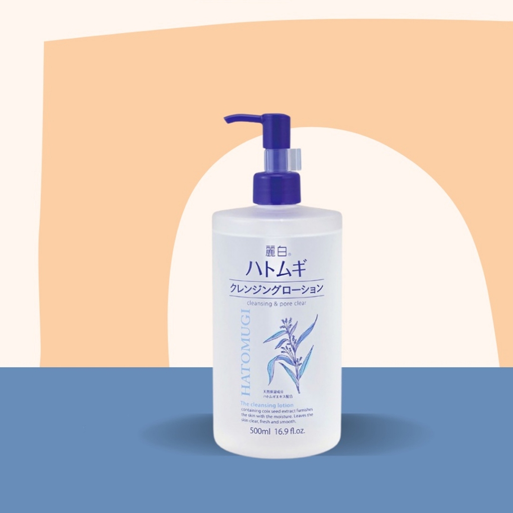 Ảnh Nước Tẩy Trang Reihaku Hatomugi Ý Dĩ Dưỡng Ẩm, Làm Sáng Da Cleansing & Pore Clear 500ml New 1